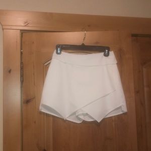 White Skort